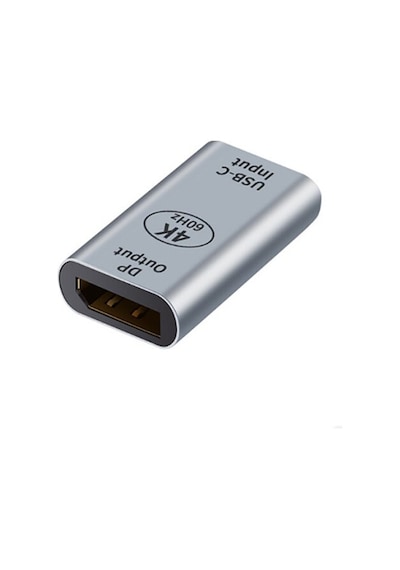 Ally Usb-C Input Dp Output 4K Dönüştürücü Adaptör 60H (483426872)-Gümüş