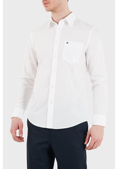 Tommy Hilfiger Logolu Pamuklu Slim Fit Klasik Yaka Uzun Kollu Gömlek Erkek Gömlek Mw0mw41697 Ybr Beyaz Tommy Hilfiger Logolu Pamuklu Slim Fit Klasik Yaka Uzun Kollu Gömlek Erkek Gömlek Mw0mw41697 Ybr Beyaz