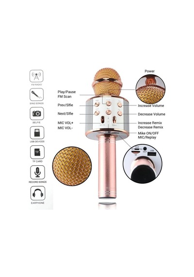 Bluetooth Karaoke Mikrofon 5047