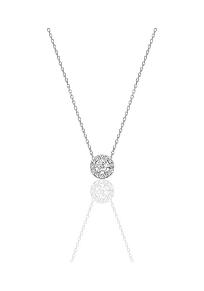 Söğütlü Silver Gümüş Rodyumlu Zirkon Taşlı Pırlanta Modeli Tiny Kolye