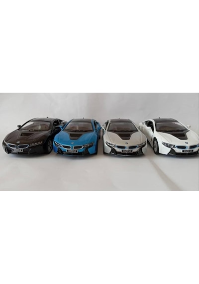 Bmw İ8 Çek Bırak Model Araç 13cm Gri
