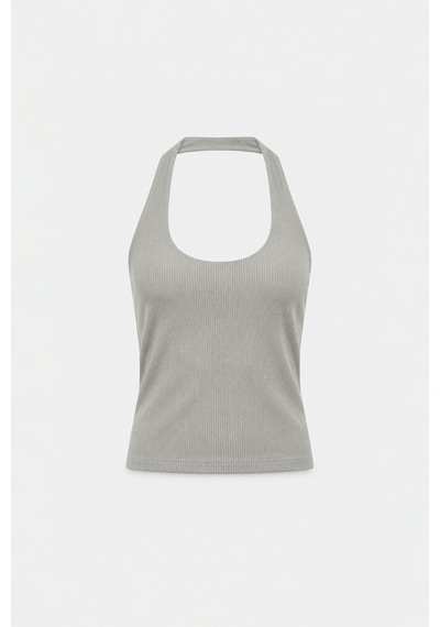 Suud Collection Gri Tara Halter Top
