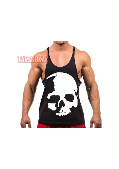 Tarzsokak Gym Tank Top Fitness Sporcu Atleti Gym115 Siyah