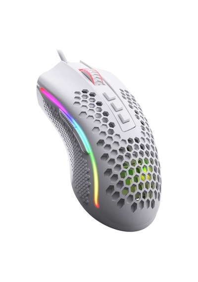 M808 Storm Ultralight Kablolu Oyun Faresi, 85g Hafif Petek Kabuk - 12.400'e Kadar Ayarlanabilir Dpı - Optik Sensör - 7 Programlanabilir Düğme - Pc Oyuncuları İçin - Beyaz