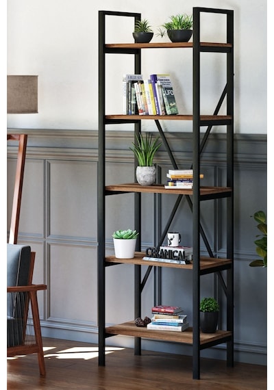 Ceramicaltr Siyah Sakramento Metal Kitaplık 5 Raflı - 60X180 Cm Ceramicaltr Siyah Sakramento Metal Kitaplık 5 Raflı - 60X180 Cm
