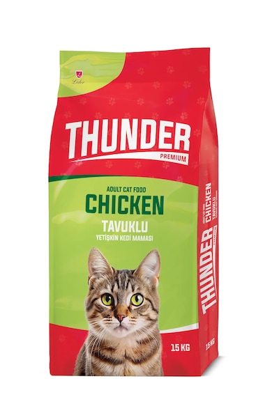 Thunder Tavuklu Yetişkin Kedi Maması 15 KG