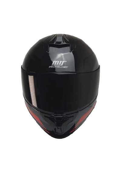 Mts X340 Rosso Fullface Kask Siyah Camlı Parlak Siyah Kırmızı