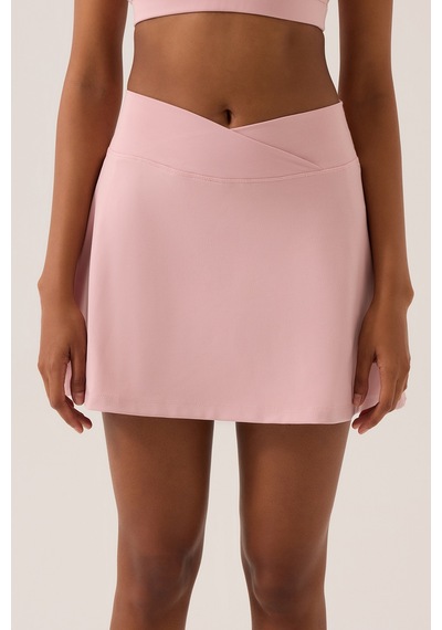 Los Ojos X Ece Pembe 2 Katmanlı Tenis Eteği Skort Pembe