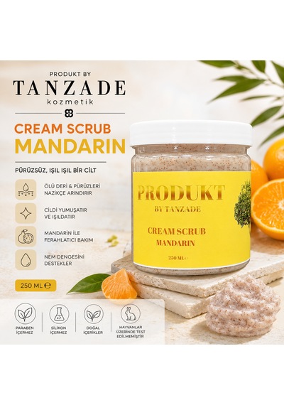 Produkt By Tanzade Mandarin Cream Scrub Vücut Peelingi 250 M