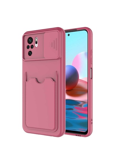 Xiaomi Redmi Note 10 Kılıf Cüzdan Sürgülü Kamera Korumalı Kartllıklı Bölmeli Kapak Kartix