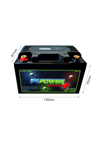Pipower Active Plus 12V 12Ah Lithium Lifepo4 Lityum Motosiklet Aküsü