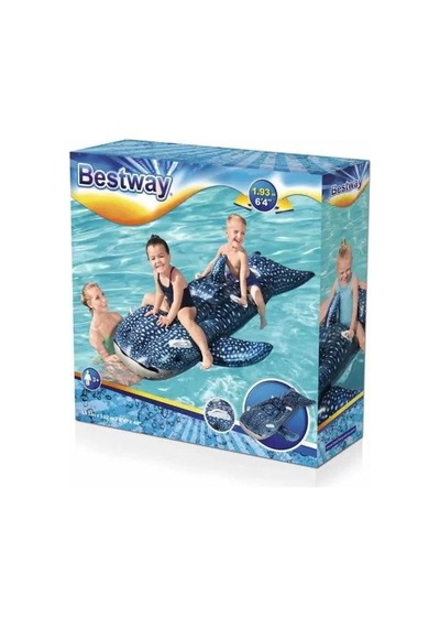 Bestway Yüzen Köpek Balığı Yatak Çok Renkli