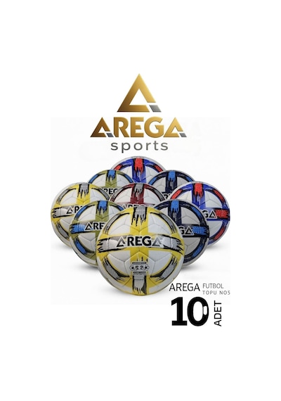 Arega Futbol Antrenman Topu Tsb-40752 06 10 Adet Karışık Renk Lacivert