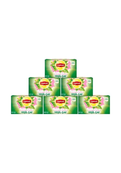 Lipton Yumuşak İçimli Yeşil Çay Süzen Poşet 6 x 20'li