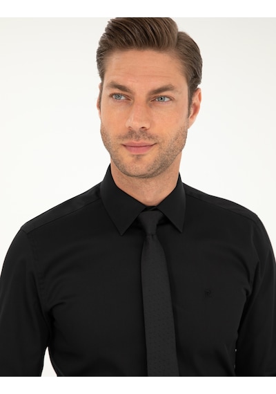 Pierre Cardin Erkek Siyah Gömlek Basic 50292520-vr046 Siyah