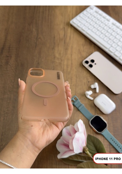 Apple iPhone 11 Pro Magsafe Uyumlu Mat Sert Klein Kılıf Çöl