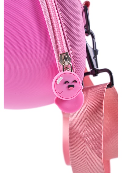 Zampago Led Big Eyes Akıllı Çocuk Sırt Çantası Sert Kasa, Usb Şarj Girişli Pembe