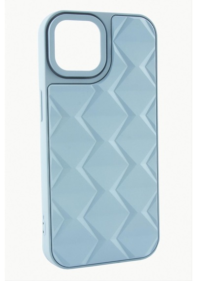 Apple iPhone Uyumlu 14 Pro Max Prizma Desenli Lüx Liza Kılıf Açık Mavi