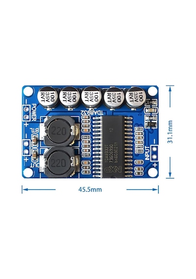 Tda8932 35w Mono Dijital Ses Yükseltici Amfi Dc 12v-36v Tek Kanal Class D Müzik Kuvvetlendirici