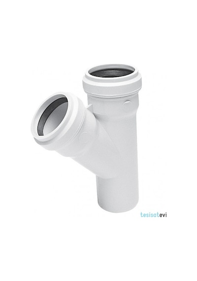 Pvc 50X50 Çatal - Lavabo ve Çamaşır-Bulaşık Makine Ayrıştırıcısı
