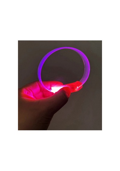 3 Modlu Pilli Led Işıklı Esnek Parti Bilekliği Pembe 5324
