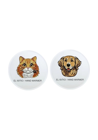 Sıa 2 Adet Kedi Ve Köpek Cep Sobası,el Isıtıcı,sıcak Su Torbası Pvc 10x9,5cm Çok Renkli