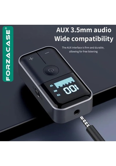 Tv, Araç, Bilgisayar Uyumlu 2in1 Aux Bluetooth 5.4 Tf Kartlı Kablosuz Ses Adaptörü - Fc1129