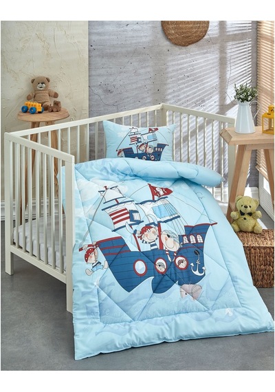 Komfort Home V8 %100 Pamuklu Silikon Elyaf Bebek Yorgan Seti