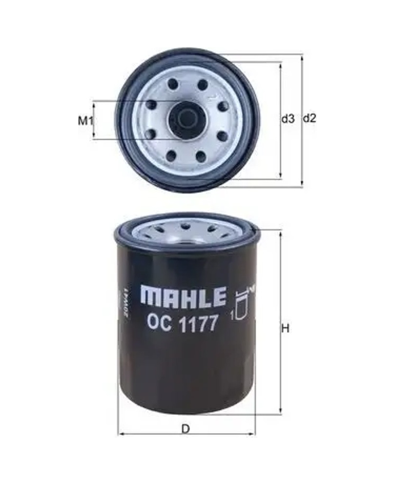 Mahle Oc1177 Yag Filtresi 15208aa130 15208aa15a 15208aa160