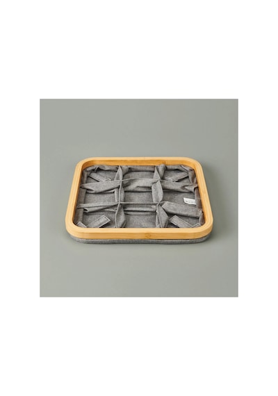 Arow 9 Bölmeli Katlanabilir Sepet Gri 30x30 Cm Çok Renkli