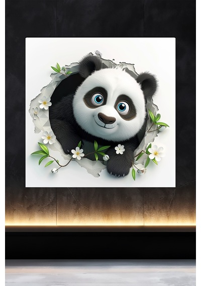 Lucena Metal Tablo Duvardaki Delik Koleksiyonu - Panda 5