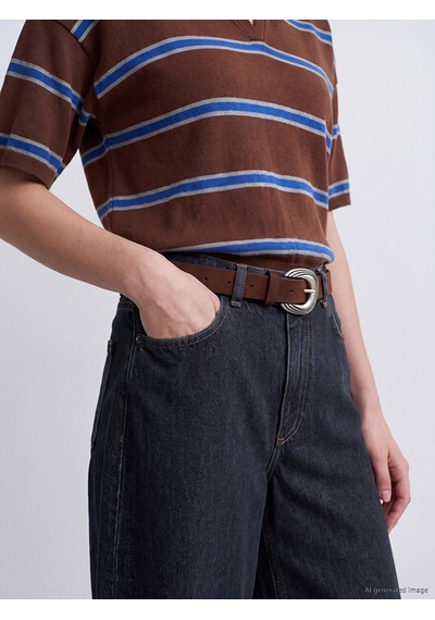 Lcw Jeans İndigo Beli Kemerli Kadın Jean Pantolon