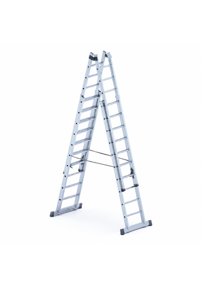 12 Mt A Tipi Çift Sürgülü Alüminyum Merdiven 80x25 Çok Amaçlı/pratik/kolay -