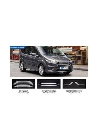 Ford Courier Krom 3 Lü Set 2018-Sonrası Omsa