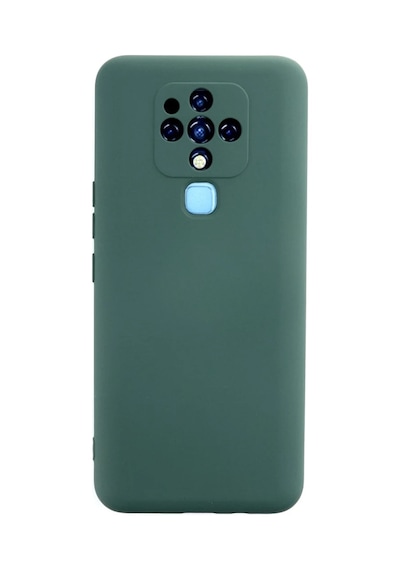 Tecno Camon 16 Uyumlu Kılıf Nano İçi Kadife Silikon - Koyu Yeşil