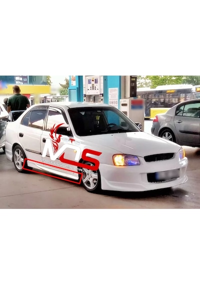 Hyundai Accent Milenyum Kasa Custom Marşpiyel Takım Fiberglass Boyasız