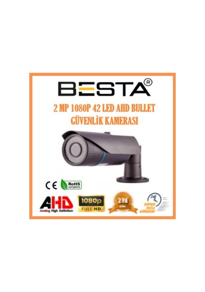 2 Mp 1080p 2 Kameralı Harddisk Dahil Ahd Güvenlik Seti