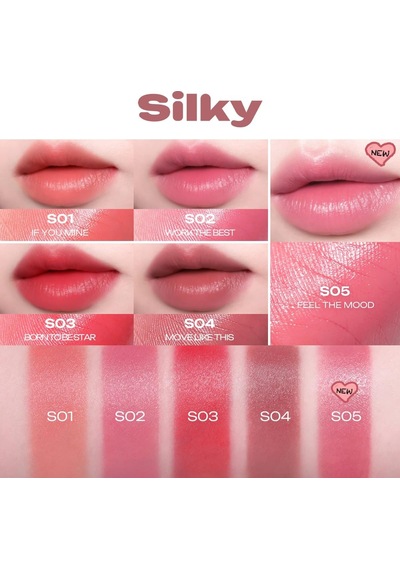 Tek Dokunuşla Pürüzsüzce Uygulanan Hafif Yapılı Kalem Ruj Slip On My Lip S05 Feel The Mood Çok Renkli