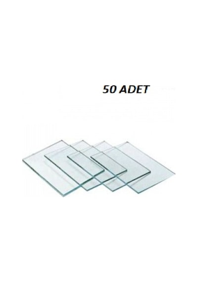 Kaynak Maske Camı Şeffaf 80x110 50 Adet Şeffaf