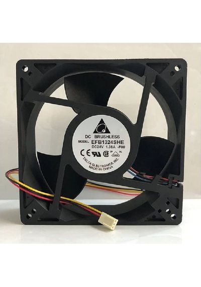 Delta Efb1324she-f00 ,127x38mm 24vdc 200-cfm 3-kablo Fan