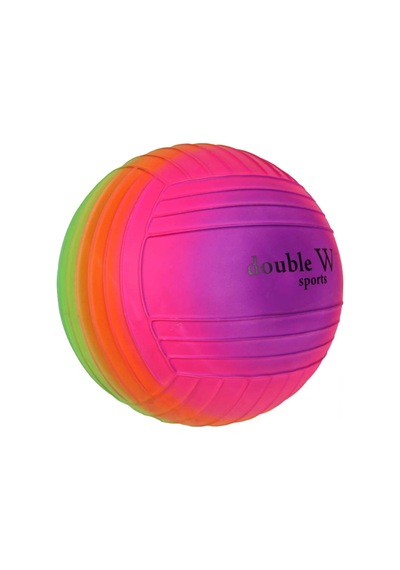 Double W Sports Gökkuşağı Tırtıklı Pvc Top 23cm