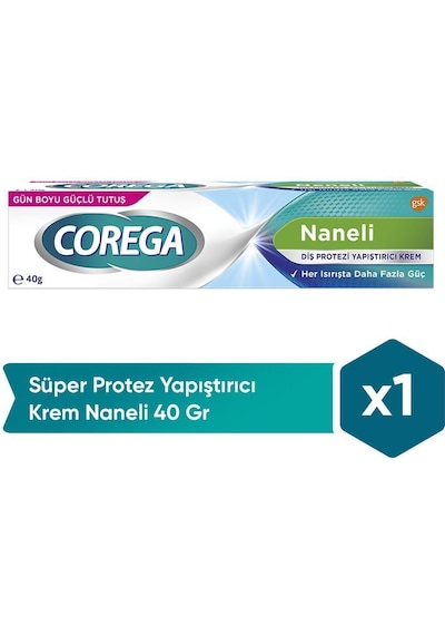 Diş Protezi Yapıştırıcı Krem Naneli 40 Gr X5 Adet