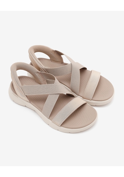 Skechers Go Walk Flex Sandal Kadın Bej Sandalet 141489 Tpe Bej