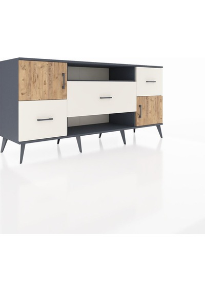 Hyperion Konsol 2 Raflı 3 Çekmeceli 2 Kapaklı 176x44x83 Antrasit-çam/aytaşı Çam/aytaşı Hyperion Konsol 2 Raflı 3 Çekmeceli 2 Kapaklı 176x44x83 Antrasit-çam/aytaşı Çam/aytaşı