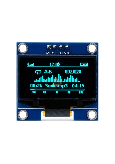 1.3 İnç Oled Ekran 128x64 I2c/ııc Ssd1306 Sürücülü Mavi