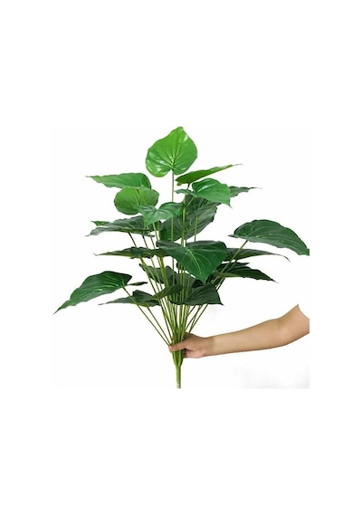 Yapay Çiçek Demet Pothos Yeşil 18Dal 70cm Salon Çiçeği Yapay Bitk