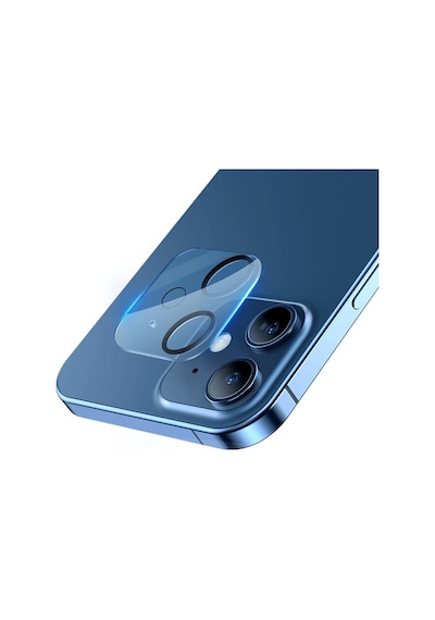 Baseus Apple Uyumlu iPhone 12 6.1 3D Full Kaplama Kamera Koruyucu Cam