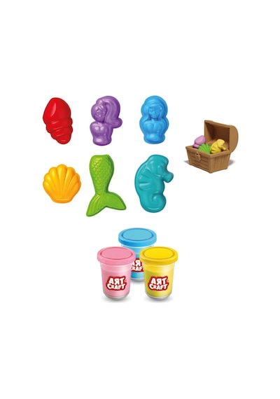 03994 Art Craft Deniz Kızı Hamur Set 168 Gr -fentoys Çok Renkli