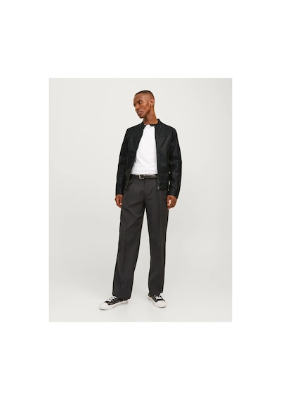 Jack & Jones Jjewarner Jacket Noos Siyah Erkek Deri Ceket 12182461