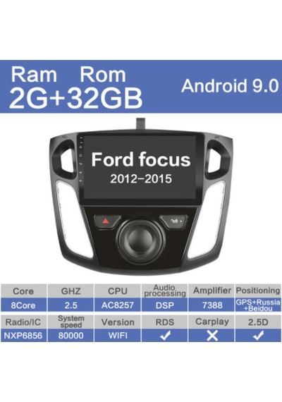 Android9 2Din Ford Focus3 2012-2015 Multimedya N11.4283